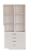 Armário Estante Expositor com 4 Gavetas e 6 Nichos 30x30 – Ideal para Closet e Lojas | MDF 15mm – 1,85x0,90x0,32m - Imagem 2
