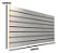 1 Painel Canaletado Slat Wall Branco Mdf 0,60 M Altura X 1,20 M de Largura - Imagem 2
