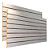 1 Painel Canaletado Slat Wall Branco Mdf 1,22 M Altura X 2,44 M de Largura - Imagem 1