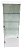 Armário Estante Prateleira e Porta de Vidro + Porta Inferior MDF Para Armazenamento/Estocagem MEGA RESISTENTE e Fechaduras de Segurança 1,85x0,64x0,32m - Imagem 1