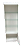 Armário Estante Prateleira e Porta de Vidro + Porta Inferior MDF Para Armazenamento/Estocagem MEGA RESISTENTE e Fechaduras de Segurança 1,85x0,64x0,32m - Imagem 3