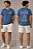 Camiseta Algodão Aparecida Azul - Imagem 1