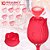 Vibrador Vai e Vem com Estimulador de Clitóris em Formato de Rosa - Greebaby - 7633 VB123 - Imagem 3