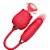 Vibrador Vai e Vem com Estimulador de Clitóris em Formato de Rosa - Greebaby - 7633 VB123 - Imagem 1