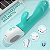 Vibrador de Ponto G e Clitóris Feito Em Silicone Aveludado - Recarregável e Potente - SPRAY - Azul - S-Hande - 7004 - Imagem 2