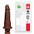 Pênis 8 Maciça c/ vibrador cor Pele - 16x4cm (Marrom) - ADAO16M - Imagem 1