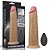 Pênis Dupla Densidade Rotativo com Controle Remoto 20,5x4,8 cm Dual Layered Platinum Silicone Rotator - Lovetoy - PE188 - Imagem 1