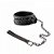 Coleira Luxury com Corrente (PRETO) - COLAR WITH LEASH - VIP SM006 / 5254 - Imagem 2