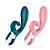 Vibrador Ponto G com Estimulador de Clitóris em Silicone Hug Me CINZA/AZUL - Satisfyer SF2170 - Imagem 2