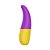 Vibrador Formato de Língua com 10 Modos de Vibração Potentes - LA LINGUETA ROXO/AMARELO - IM0416 - Imagem 4
