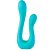 Vibrador Duplo Flexível Linha Vibra Collors - DOUBLE PASSION ROSA/VERDE - IM0415 - Imagem 3
