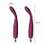 Vibrador Clitoriano ou Ponto G Cabeça Flexível LUXO Recarregável  5 Vel.- CICI - SVAKOM Vinho - Imagem 4