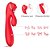 Vibrador Euphoria com Estimulador de Clitóris Pulsação e Sucção Recarregável 2021RED - 2798 - M-ZX-2021 - Imagem 1