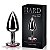 Plug Anal Hard Metálico Colors Prata 6,5 cm x 2,5 cm - HA118C - Imagem 1