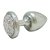Plug Anal em ABS - LESS (M) Com Pedra Cravejada Cromada - HARD - HA144CC - Imagem 1