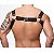 Harness Peitoral Elástico Com Argolas Detalhe Botão Níquel - Imagem 2