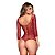 Body Sensual com mangas longas - Vinho - Yaffa - Y6454 - Imagem 2