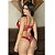 Conjunto Cropped Pingentes de Ouro 2145 Garota Veneno - Vermelho - Imagem 2