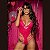 Body Kylie - Lingerie Com Aro Sem Bojo Todo Em Renda Cor: PINK - 386 - Imagem 1