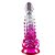Dildo Monstro com Ventosa - Transparente com Rosa - MAIG Maig - Imagem 1