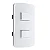 Conjunto 2 Interruptores Simples 10A/250V 4x2 Branco B3 - Imagem 1