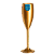 Taça de Champagne 160 ml Dourada - Imagem 1
