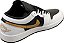 Air Jordan 1 Low Men's Shoes (553558-172,White/Metallic Gold-Black) - Imagem 4