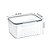 Caixa Organizadora para Geladeira com Cesta Drenante – Recipiente de Armazenamento para Frutas, Legumes e Alimentos - Imagem 6
