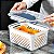 Caixa Organizadora para Geladeira com Cesta Drenante – Recipiente de Armazenamento para Frutas, Legumes e Alimentos - Imagem 4