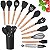 Drop Kit 12 Peças Colher para Cozinha Silicone BPA Antiferrugem Utensílios de - Imagem 6