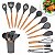 Drop Kit 12 Peças Colher para Cozinha Silicone BPA Antiferrugem Utensílios de - Imagem 7