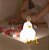 Luminária Infantil Abajur Touch Pato Florzinha Luz Quente LE-5861 - Imagem 4
