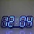 Relógio Despertador Digital 3D LED – Parede e Mesa, Temperatura e Calendário, Moderno - Imagem 7