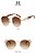 Óculos De Sol Heevoo Feminino Metal Redondo Design Retrô UV400 Policarbonato - Imagem 20