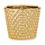 MINI VASO CACHEPOT DOURADO CERAMICA 8CM - Imagem 1