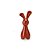 ESCULTURA COELHO EM CERAMICA VERMELHO  23x9.5x7.5CM - Imagem 1