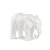 ESCULTURA ELEFANTE EM POLIRESINA 16x11x20.5CM - Imagem 1