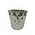 MINI VASO CACHEPOT PRATA EM CERAMICA 7X7.5CM - Imagem 1