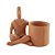 CACHEPOT HOMEM TERRACOTA SENTADO - Imagem 1