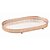 BANDEJA COBRE METAL C/ ESPELHO G  4X21X39CM - Imagem 1