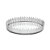 BANDEJA EM METAL PRATA COM ESPELHO P 6CM X 25CM X 25CM - Imagem 1