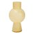 VASO EM VIDRO AMARELO 31X17.5X17.5CM - Imagem 1