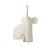 ESCULTURA ELEFANTE EM CERAMICA G OFF WHITE 33X11X24CM - Imagem 1