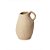 VASO EM CERAMICA BEGE 22X15X16CM - Imagem 1