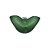 VASO MURANO VIDRO FOSCO BOW VERDE 12X24X14CM - Imagem 1