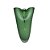 VASO MURANO VIDRO FOSCO BOW VERDE 35X18X14CM - Imagem 1