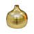 VASO BOJUDO METAL DOURADO 28X30CM - Imagem 1