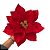 FLOR POINSETTIA VERMELHA 20CM - Imagem 1