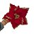 FLOR POINSETTIA C/GLITTER VRM/OUR 30CM - Imagem 1