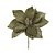 FLOR POINSETTIA TRABALHADA VERDE 20CM - Imagem 1
